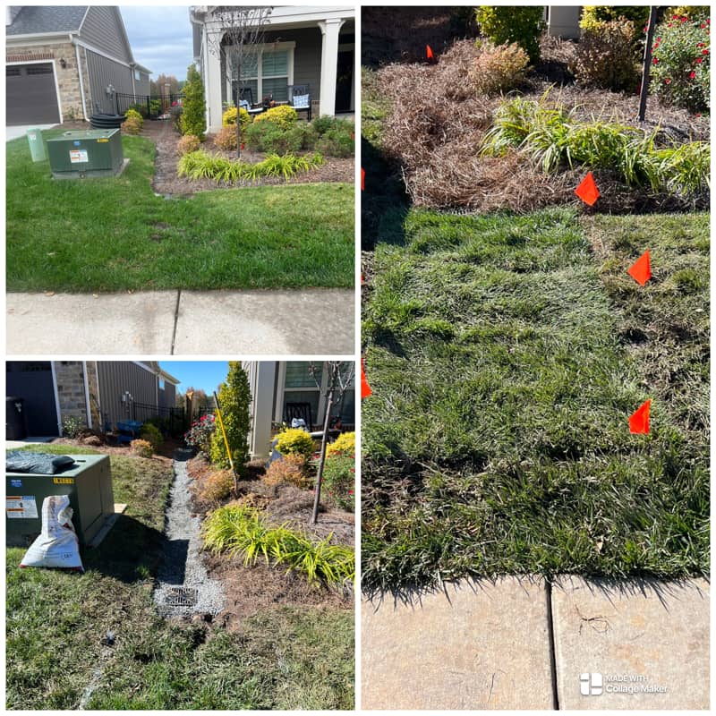 Landscape Drainage in Huntersville, North Carolina